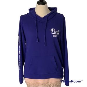 VS Pink Hooded Sweatshirt SZ M